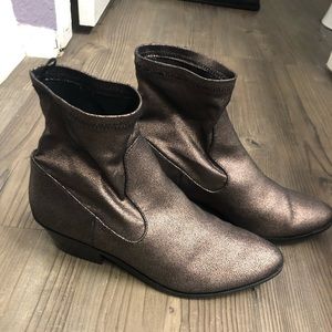 American Eagle metallic brown booties size 10